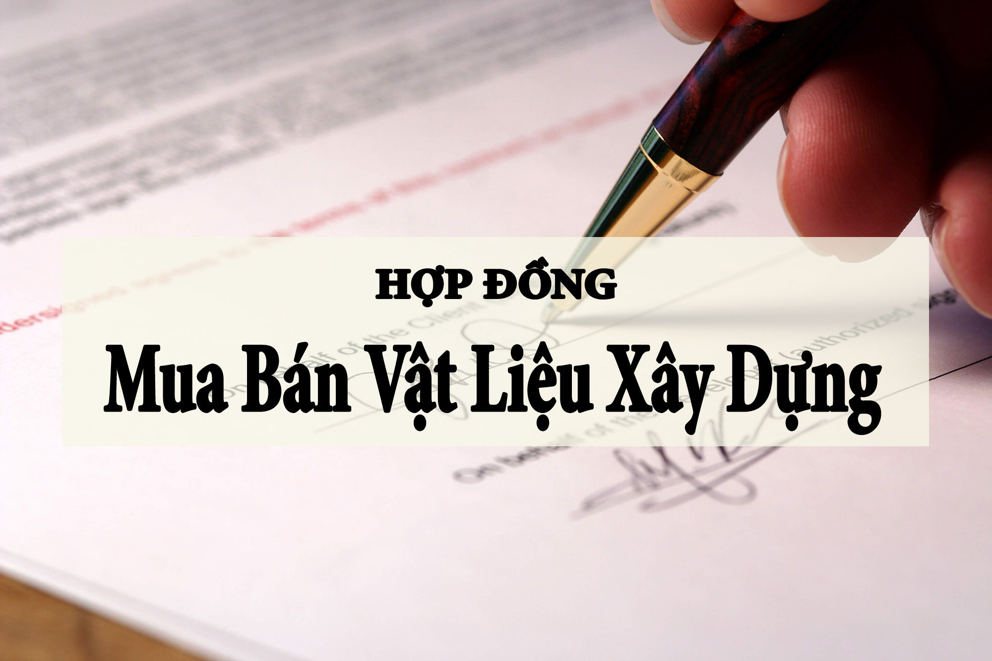 Hợp đồng mua bán cát